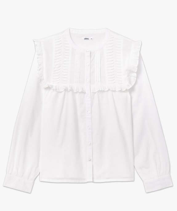 Chemise manches longues avec fronces femme vue4 - GEMO(FEMME PAP) - GEMO