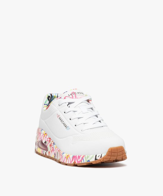 Baskets femme imprimées cœurs à semelle bulle d'air - Skechers X James Goldcrown vue2 - SKECHERS - GEMO