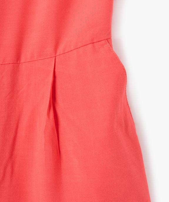 Combishort fille élégant avec grande ouverture dos vue3 - GEMO (JUNIOR) - GEMO
