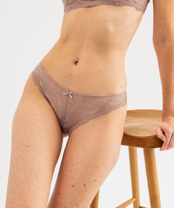 Culotte en dentelle et tulle femme (lot de 2) vue1 - GEMO(HOMWR FEM) - GEMO