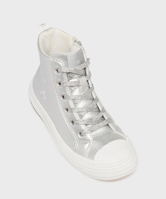 Baskets montantes en matière métallisée fille - Chipie vue5 - CHIPIE - GEMO
