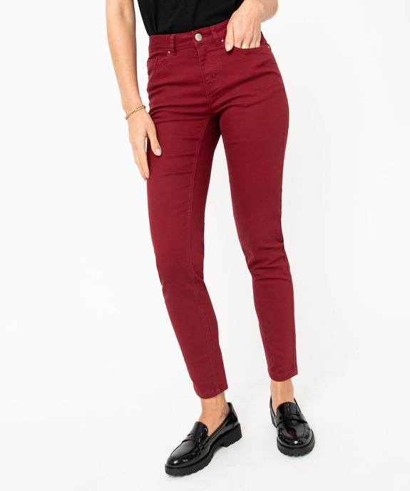 Pantalon coupe Slim taille normale femme vue2 - GEMO 4G FEMME - GEMO