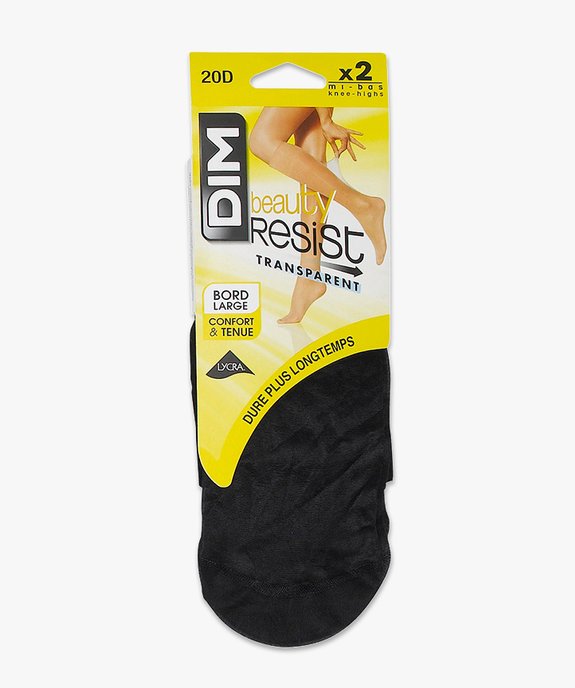 Mi-bas transparents et résistants beauty resist DIM (lot de 2) vue2 - DIM - GEMO