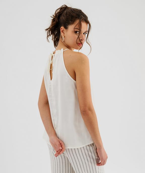 Blouse emmanchures américaines en satin uni femme vue3 - GEMO(FEMME PAP) - GEMO