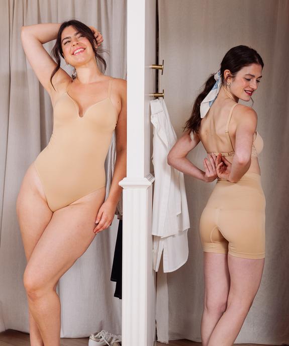 Body sculptant et gainant effet push-up femme vue4 - GEMO(HOMWR FEM) - GEMO