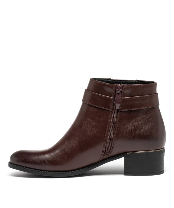 Boots à talon avec brides fantaisie sur le côté femme vue3 - GEMO (CASUAL) - GEMO