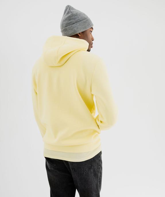 Sweat à capuche en molleton doux homme vue4 - GEMO 4G HOMME - GEMO