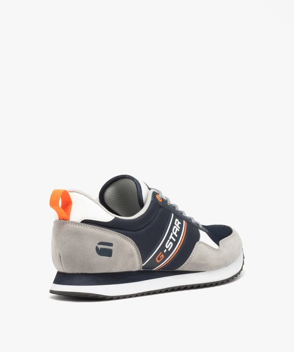 Baskets homme style rétro à lacets bicolores - G-Star vue4 - G-STAR - GEMO