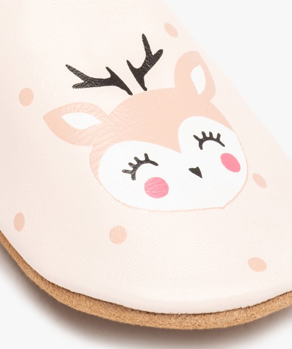 Chaussons bébé en cuir motif renne vue6 - GEMO (ENFANT) - GEMO