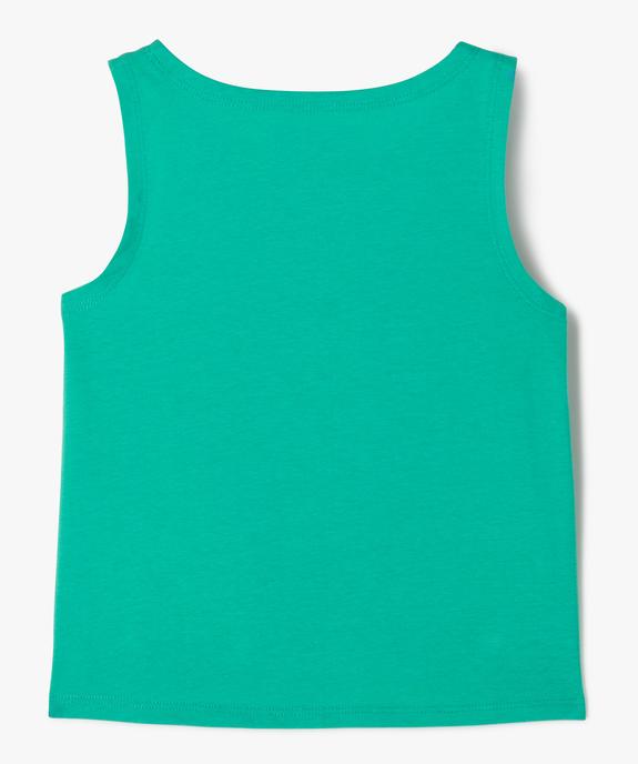 Débardeur imprimé noué à la taille fille vue4 - GEMO (ENFANT) - GEMO