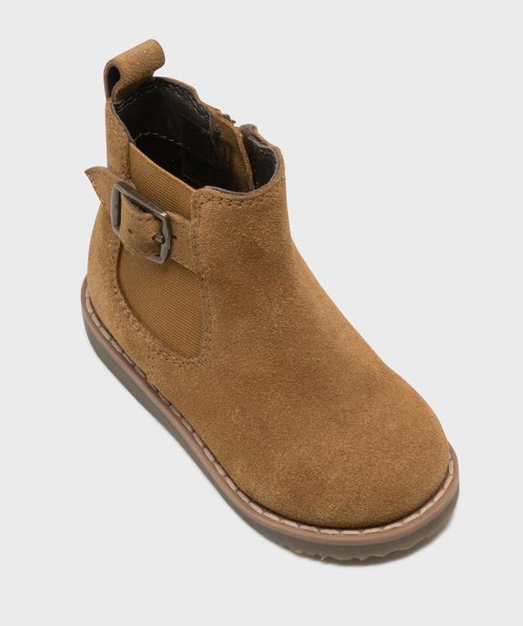 Boots dessus cuir avec élastique bébé fille - NA! vue5 - NA! - GEMO