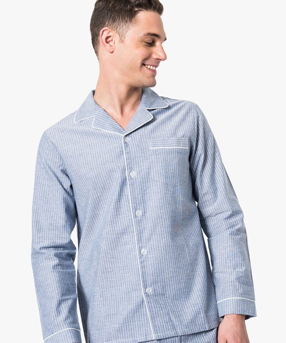 Pyjama 2 pièces boutonné vue2 - GEMO(HOMWR HOM) - GEMO