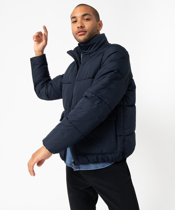 Blouson homme matelassé avec larges poches à rabat vue1 - GEMO (HOMME) - GEMO