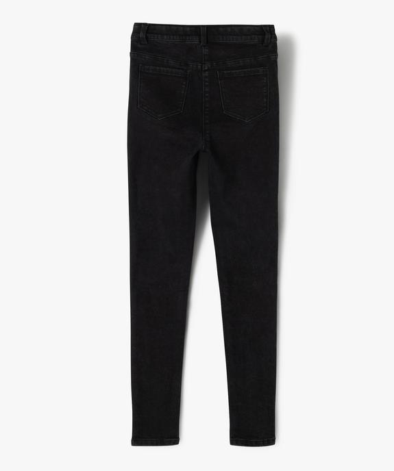 Jean fille coupe ultra skinny taille haute vue4 - GEMO 4G FILLE - GEMO