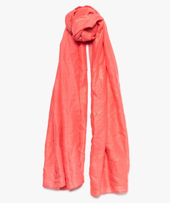 Foulard femme fluide à pois pailletés vue2 - GEMO (ACCESS) - GEMO