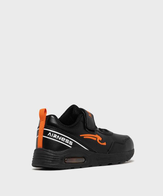 Baskets à scratch avec semelle à bulle d’air garçon - Airness vue4 - AIRNESS - GEMO