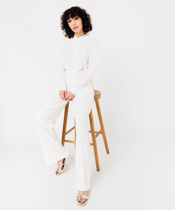 Pantalon de tailleur fluide avec pli marqué femme vue5 - GEMO(FEMME PAP) - GEMO