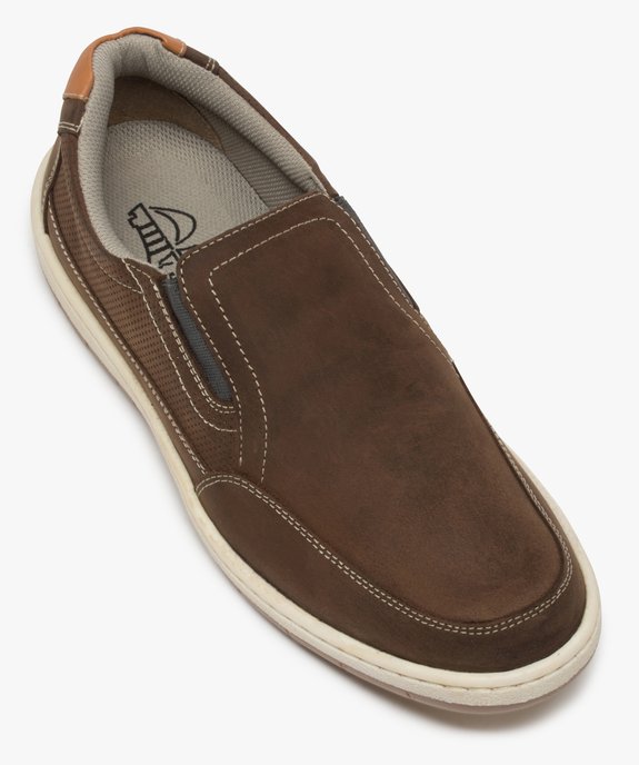 Chaussures bateau homme sans lacets – Terre de Marins vue5 - TERRE DE MARINS - GEMO