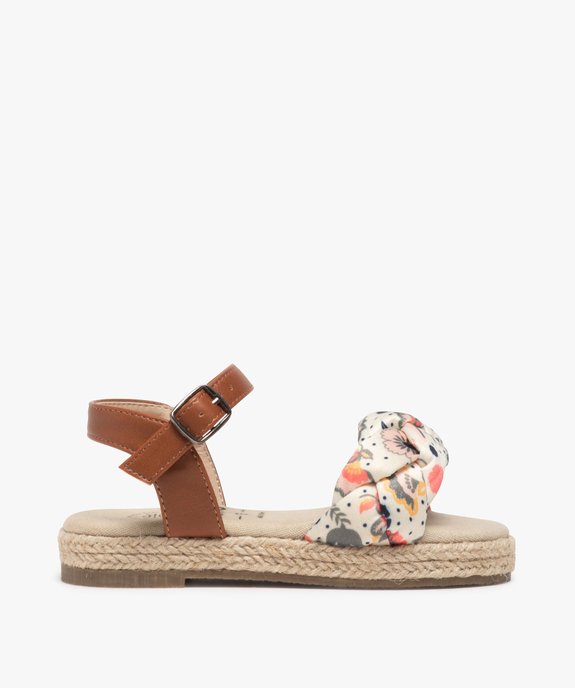 Sandales fille tresse textile et fermeture à boucle vue1 - GEMO (ENFANT) - GEMO