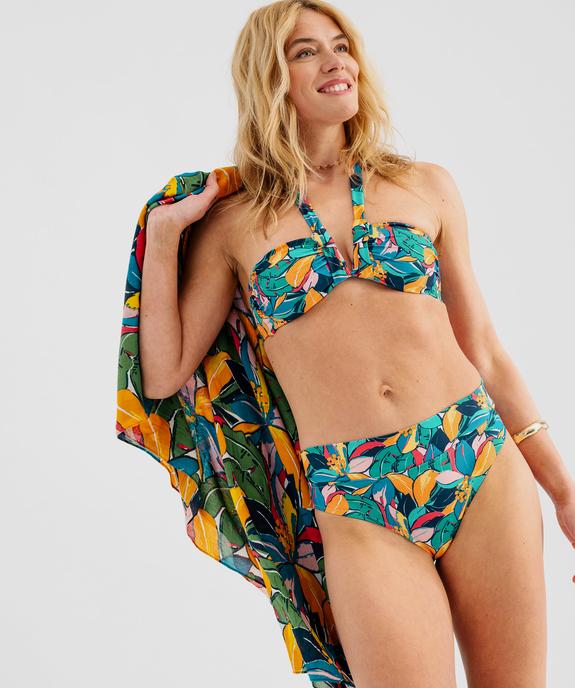 Haut de maillot de bain bandeau multiposition femme vue6 - GEMO (PLAGE) - GEMO