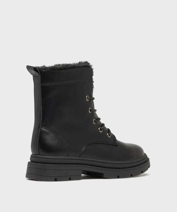Boots plat avec doublure chaude et semelle épaisse femme - 5 Miles vue4 - 5 MILES - GEMO