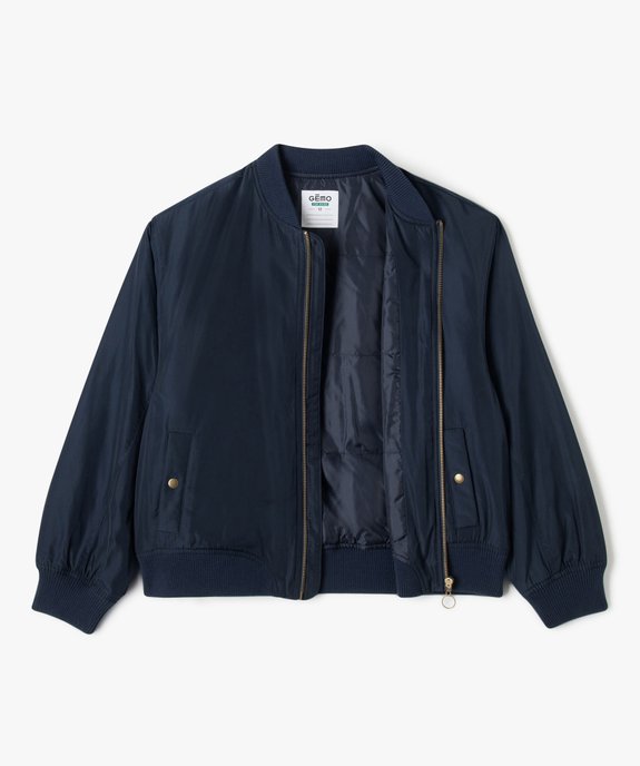Blouson bomber léger déperlant garçon vue5 - GEMO 4G FILLE - GEMO