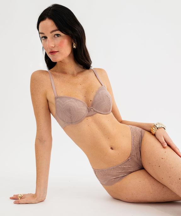 Shorty en dentelle et tulle femme (lot de 2) vue3 - GEMO(HOMWR FEM) - GEMO