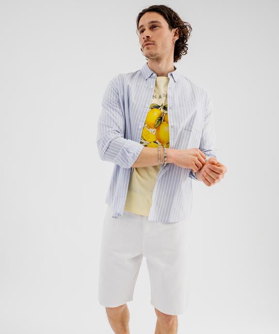 Bermuda en jean loose homme vue4 - GEMO 4G HOMME - GEMO