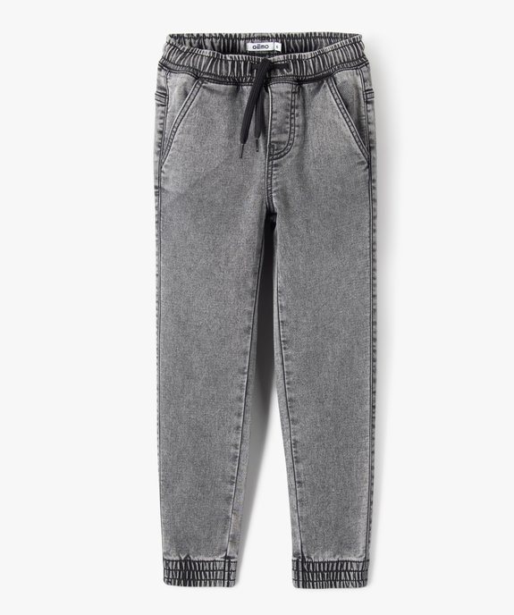 Pantalon jogger taille élastique garçon vue2 - GEMO (ENFANT) - GEMO