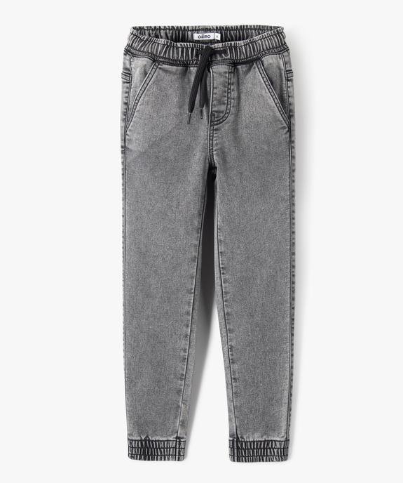 Pantalon jogger taille élastique garçon vue2 - GEMO (ENFANT) - GEMO