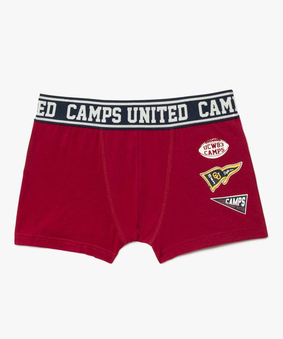 Boxer imprimé avec taille élastique garçon - Camps United vue1 - CAMPS - GEMO
