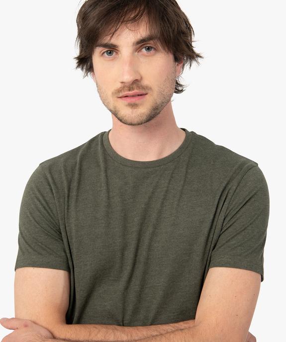 Tee-shirt à manches courtes et col rond homme vue2 - GEMO 4G HOMME - GEMO