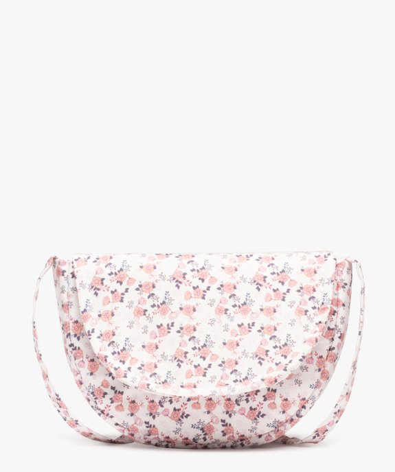 Sac fille à motifs fleuris avec chouchou pour les cheveux assorti vue1 - GEMO (ENFANT) - GEMO