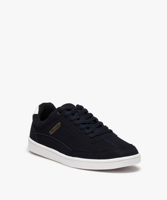 Baskets homme suédées à lacets style skateshoes vue2 - GEMO (SPORTSWR) - GEMO
