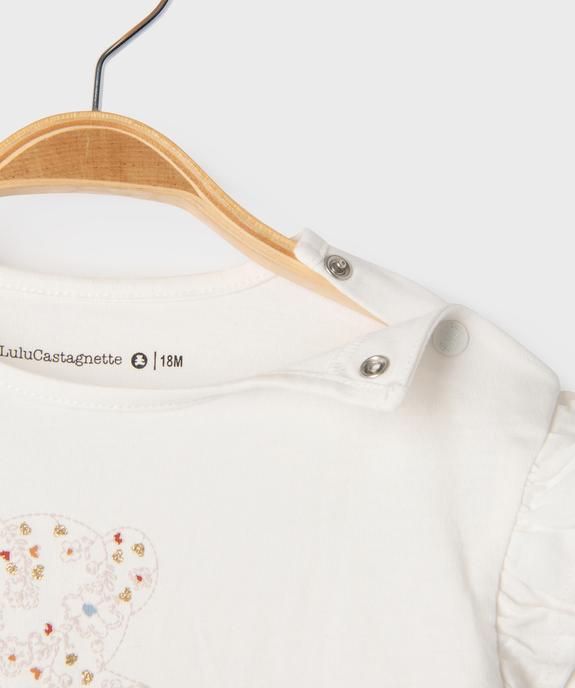 Ensemble 2 pièces bébé fille jupe à bretelles et tee-shirt - LuluCastagnette vue5 - LULU CASTAGNETTE GEMO FOR GOOD - GEMO
