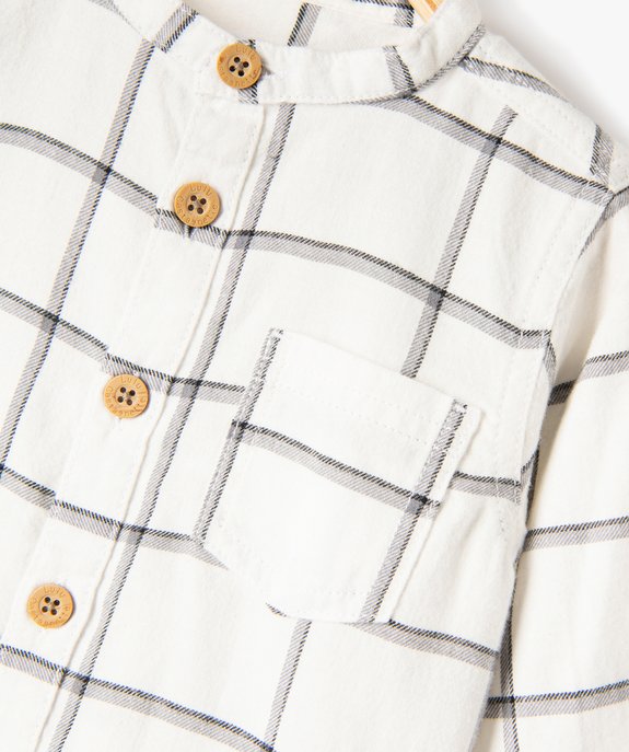 Chemise à carreaux à col rond bébé garçon - LuluCastagnette vue2 - LULUCASTAGNETTE - GEMO