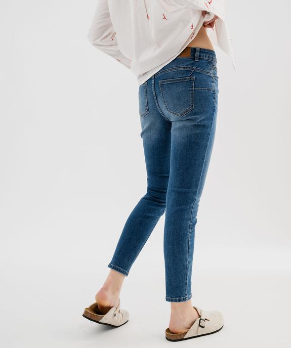 Jean slim 7/8ème taille normale femme vue3 - GEMO(FEMME PAP) - GEMO