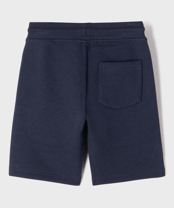 Bermuda molletonné avec taille ajustable garçon vue3 - GEMO 4G GARCON - GEMO