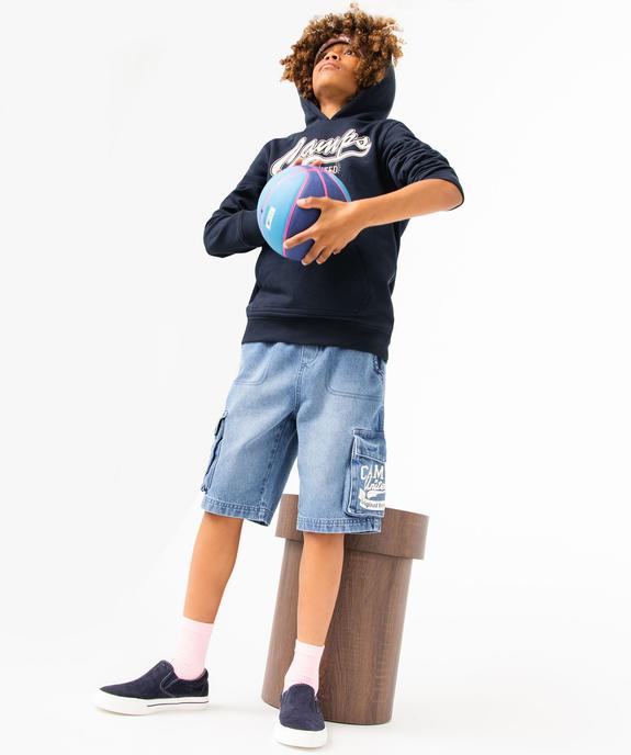 Bermuda garçon en denim multi-poches - Camps United vue5 - CAMPS UNITED - GEMO