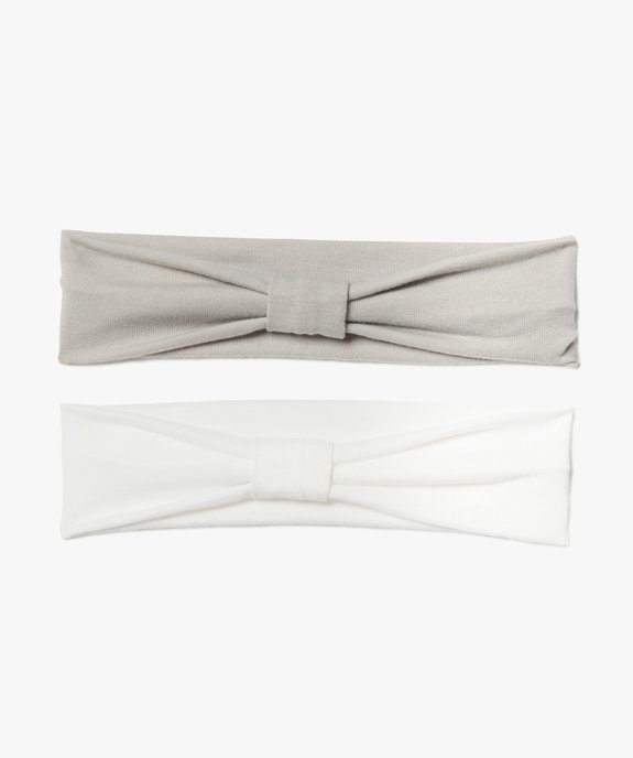 Bandeau fille pour les cheveux avec nœud (lot de 2) vue1 - GEMO - GEMO