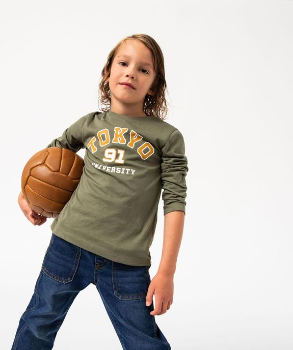 T-shirt manches longues imprimé garçon vue1 - GEMO 4G GARCON - GEMO