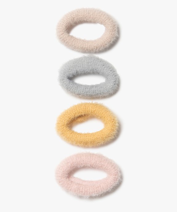 Elastique fille larges en maille douce (lot de 4) vue1 - GEMO - GEMO