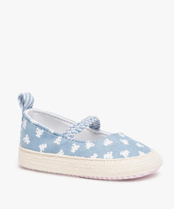Chaussons de naissance bébé fille toile - LuluCastagnette vue2 - LULUCASTAGNETTE - GEMO