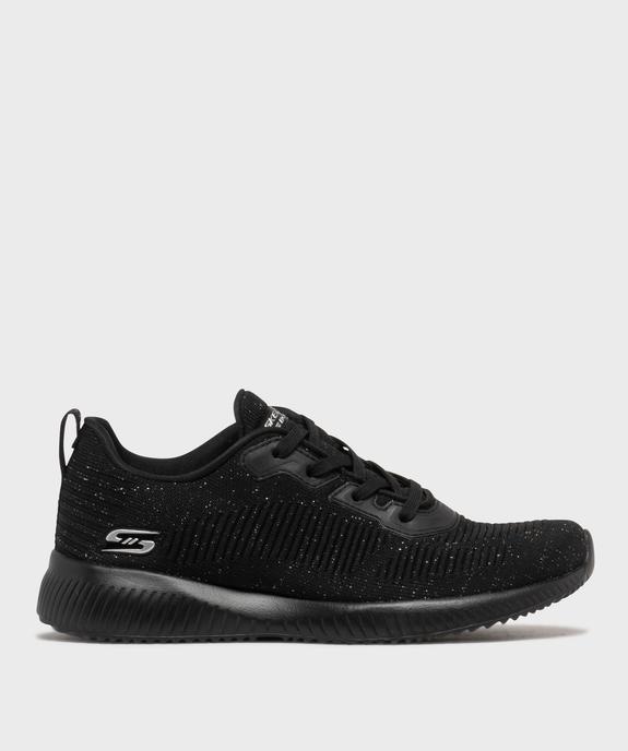 Baskets basses en mesh pailleté femme - Skechers vue1 - SKECHERS - GEMO