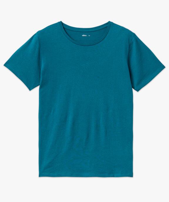 Tee-shirt à manches courtes et col rond femme vue4 - GEMO(FEMME PAP) - GEMO