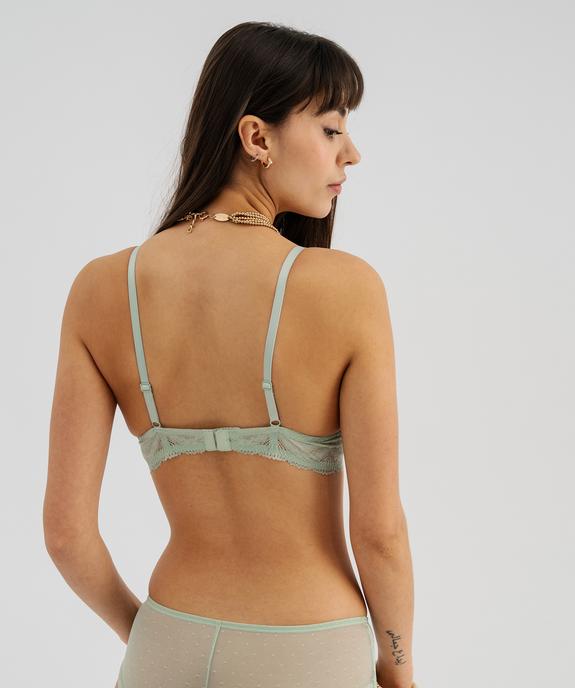 Soutien-gorge corbeille en dentelle à bonnets souples vue3 - GEMO(HOMWR FEM) - GEMO
