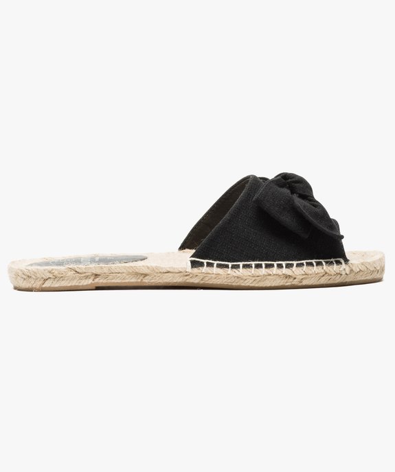 Mules ouvertes femme avec noeud sur le dessus et semelle corde vue1 - GEMO (CASUAL) - GEMO