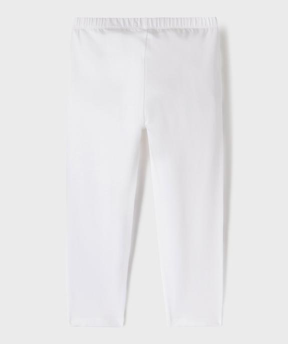 Legging court corsaire en jersey extensible fille vue3 - GEMO 4G FILLE - GEMO