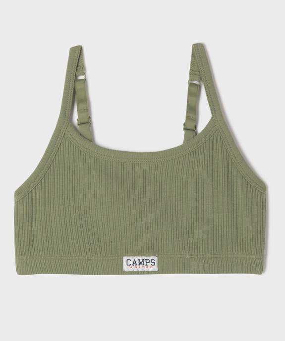 Brassière en coton stretch à fines bretelles fille - Camps United vue1 - CAMPS GEMO FOR GOOD - GEMO