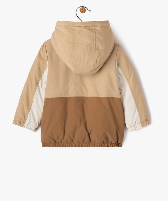Blouson à capuche multicolore bébé garçon vue4 - GEMO 4G BEBE - GEMO